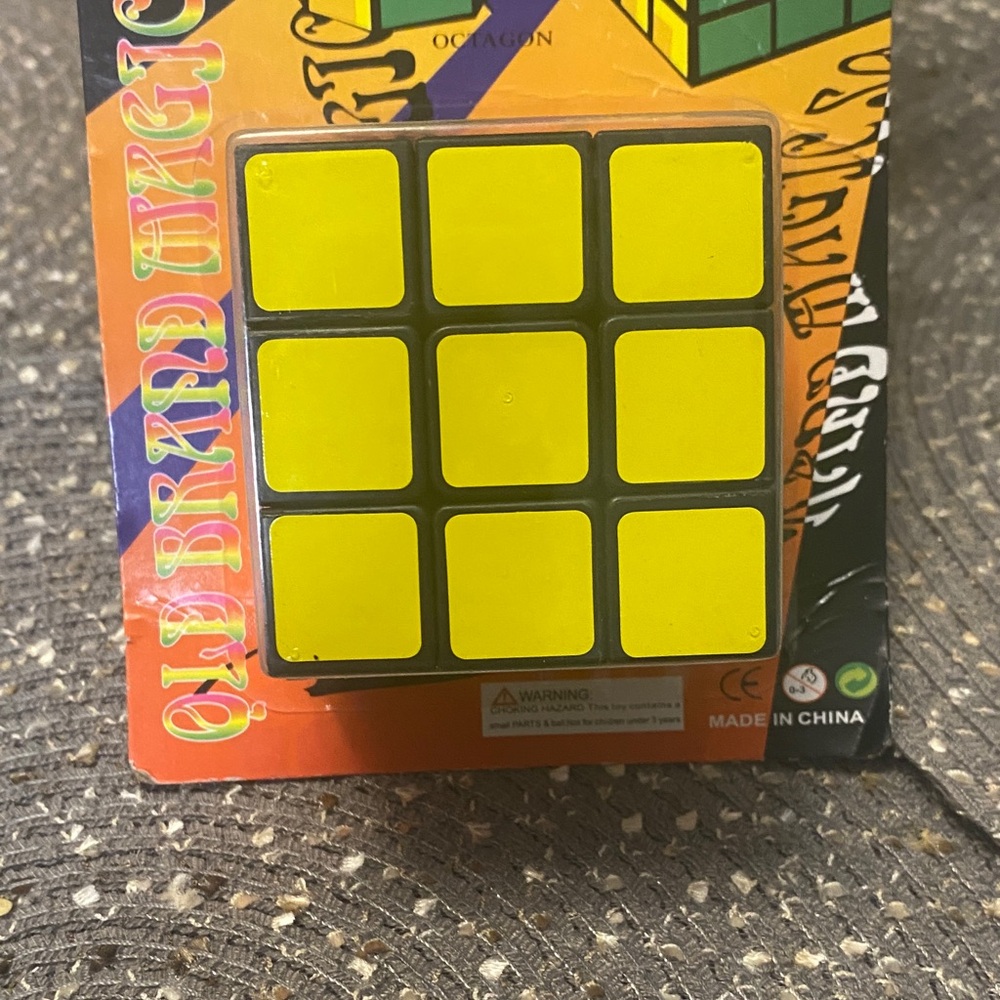 Yellow Rubik's Cube Puzzle
